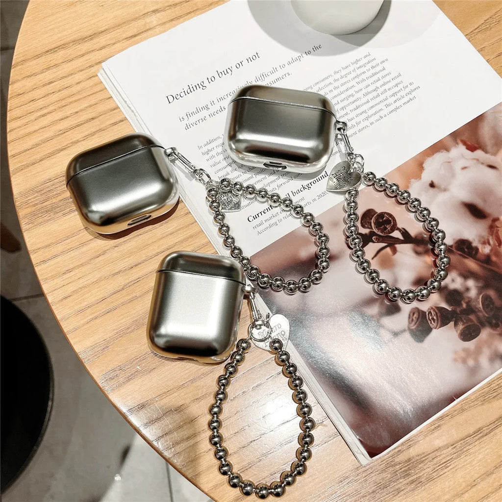 Matte plating AirPods protective case with universal fit for multiple headphone generations