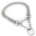 304 stainless steel explosion-proof pet collar in steel colour for small and medium dogs and cats
