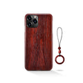 Ultra-thin frosted wood phone case for iPhone 13 with wooden lanyard