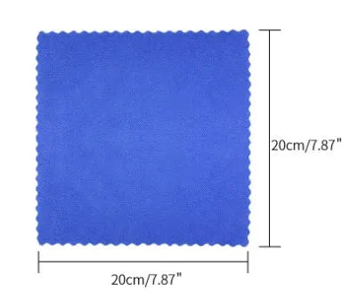 Car rust remover spray bottle with blue square sponge and microfibre towel for automotive corrosion treatment