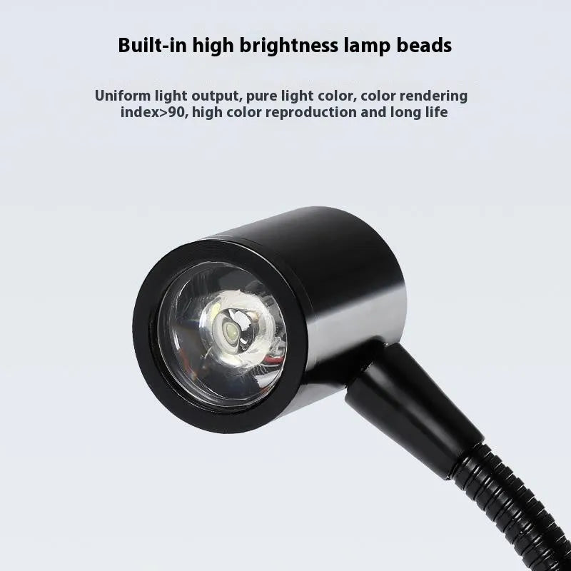 Round base LED USB plant lamp with white light on a glass container