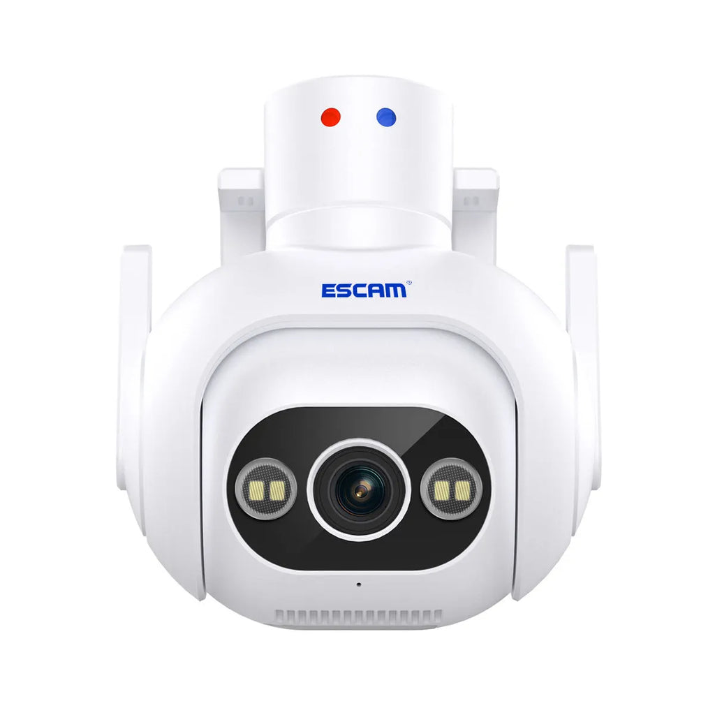 Smart colour night vision 4MP security camera with wall mount bracket and power supply