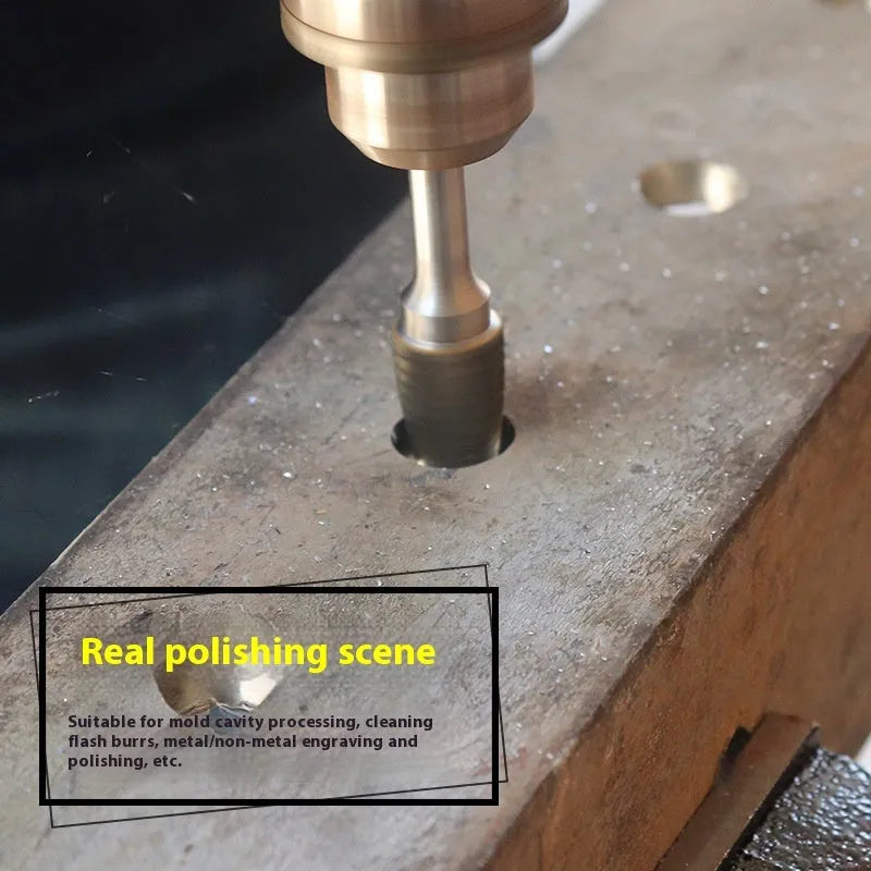 Tungsten steel alloy rotary file with F-shaped cutter for grinding engraving and milling applications