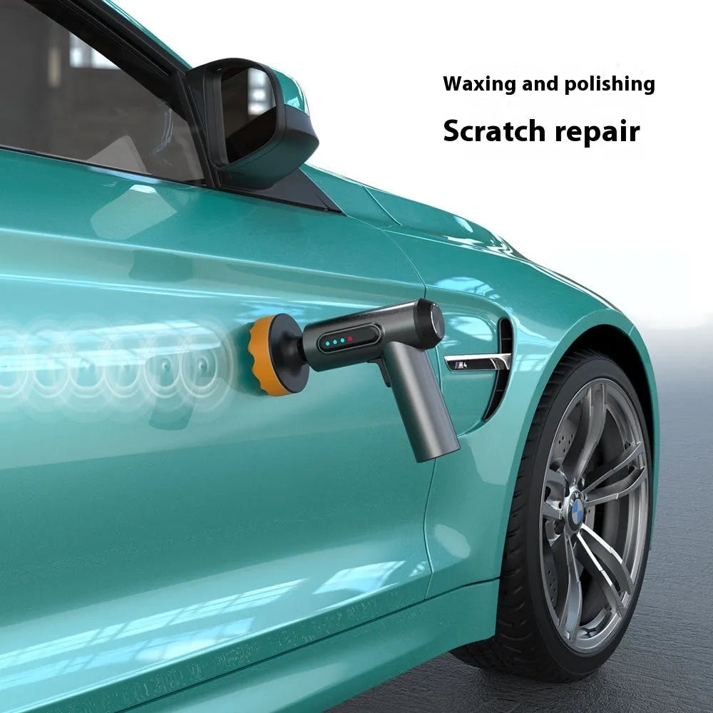 Wireless car polishing machine with three pads and charging cable