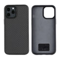 Black wooden phone case for iPhone with TPU and Kevlar construction