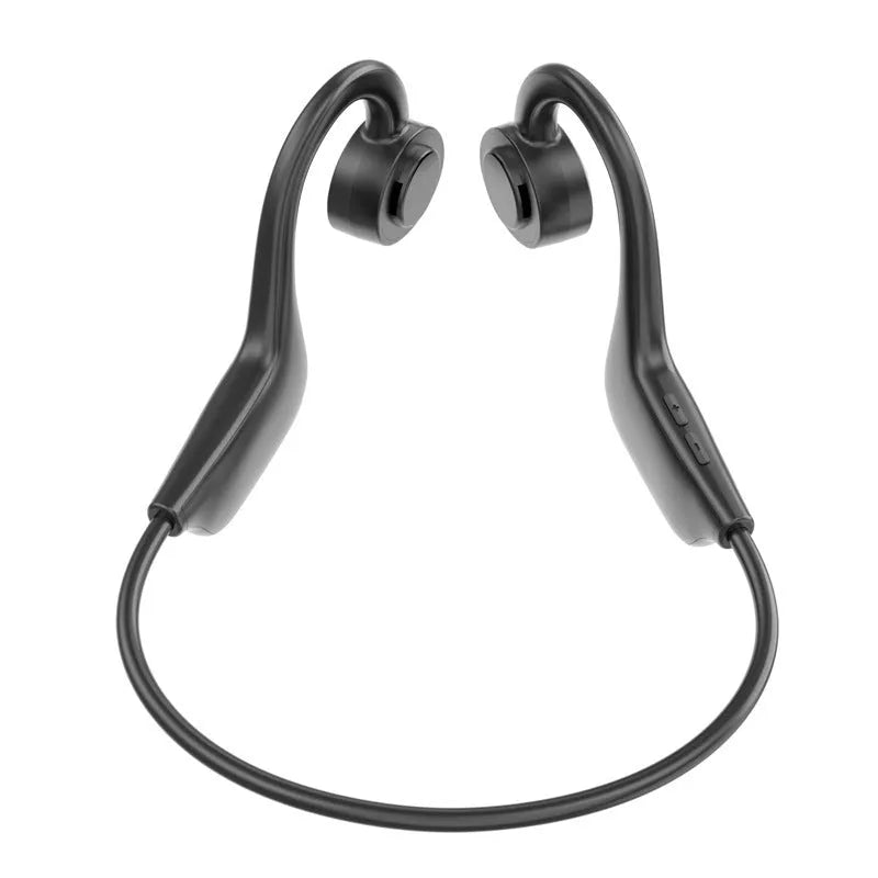 VG02 black true wireless ear-mounted sports Bluetooth headset with ear-hanging design