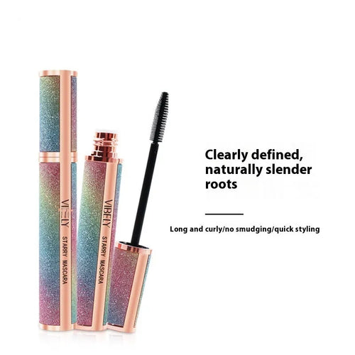 4D waterproof thickening mascara with curling effect in black packaging