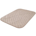 Bamboo fibre dog training pad in green or beige, moisture-proof pet mat for fixed-point training, sizes S M L.