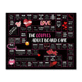 Adult drinking board game for couples with double game board and photo cloth surface