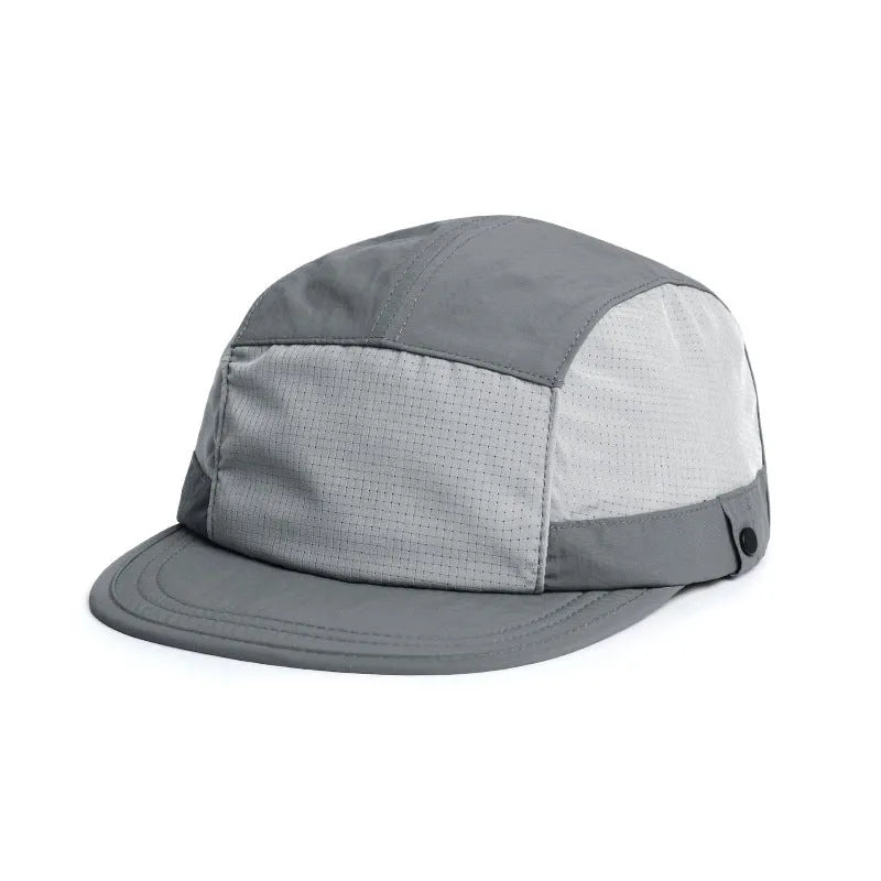 A breathable dome cap with a soft tongue, shown in an available colour like army green or wine red.