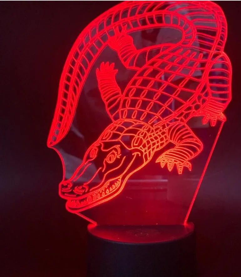 3D creative LED colour changing night light with acrylic shade, ABS base, 200mm size and USB remote control