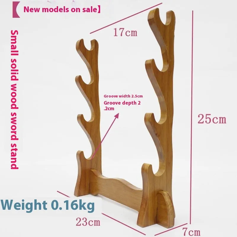Handmade Chinese style wooden wall bracket with multiple display layers.