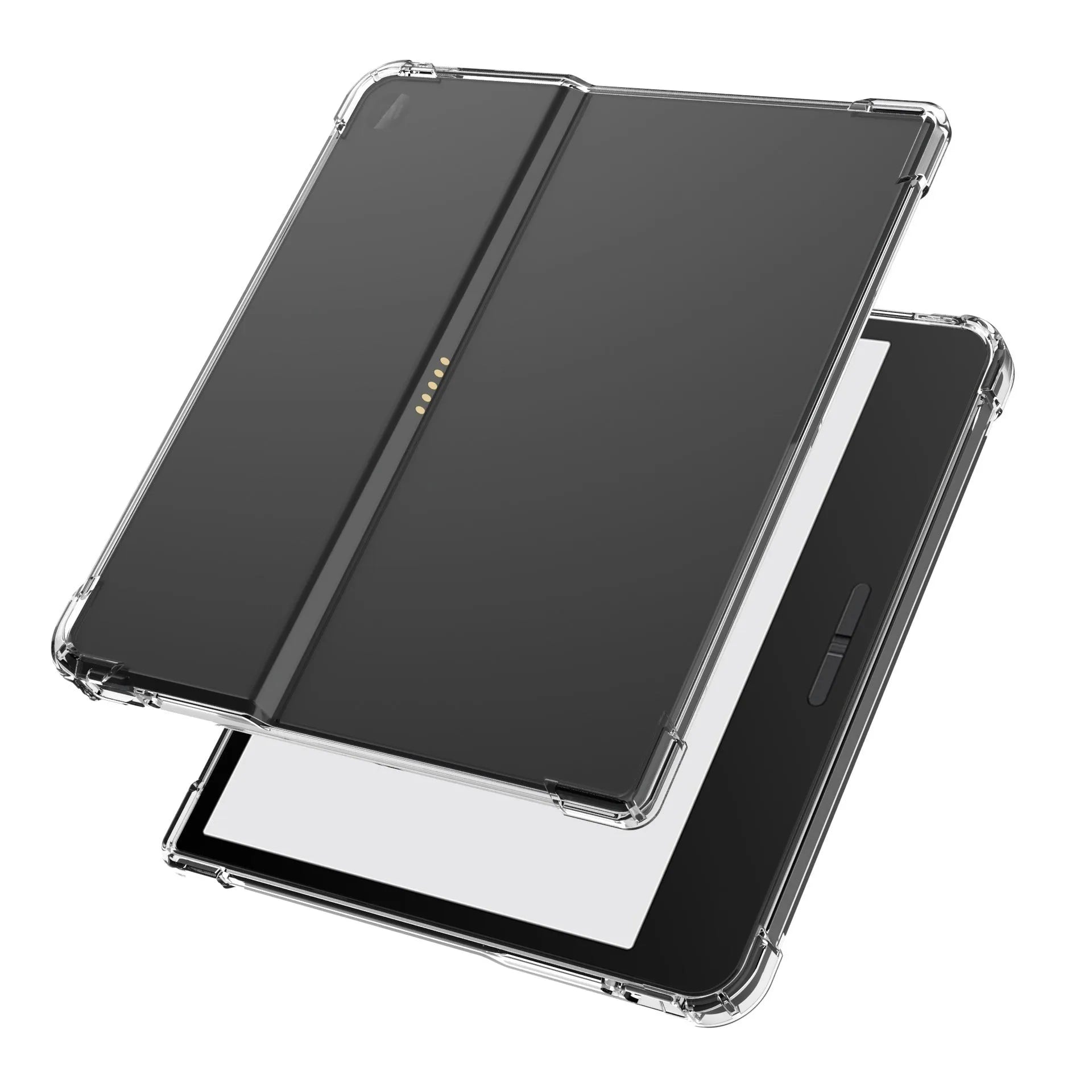 Transparent airbag protective phone case for 7-inch devices showing shockproof TPU construction