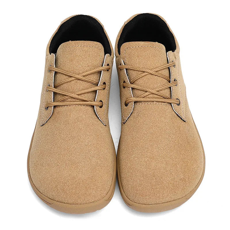 Spring suede large size casual flat shoes for men black with rubber sole and stitching