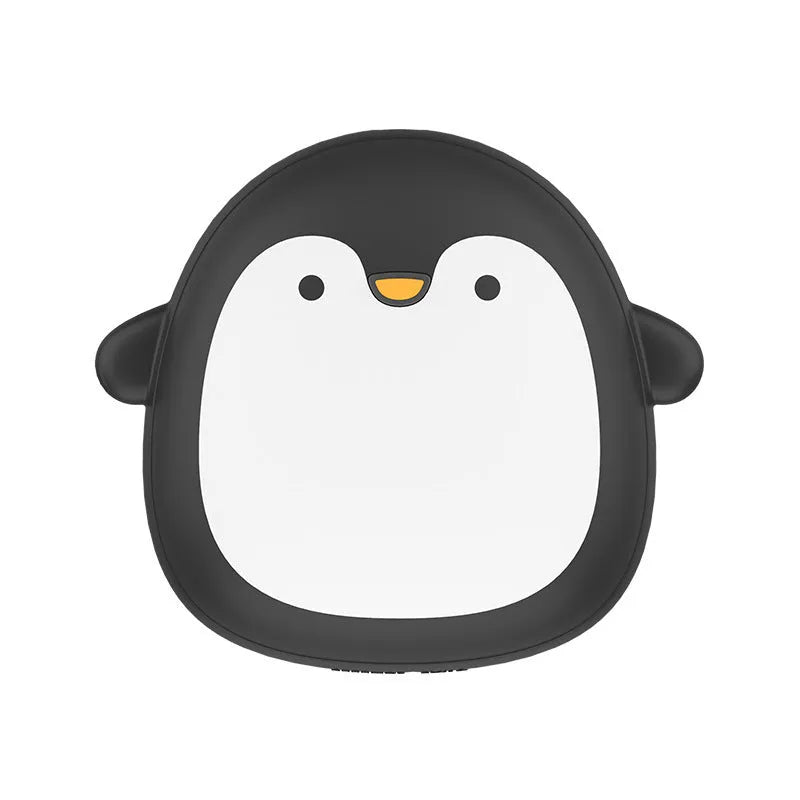 Cartoon penguin and polar bear USB rechargeable electric hand warmers with double-side heating