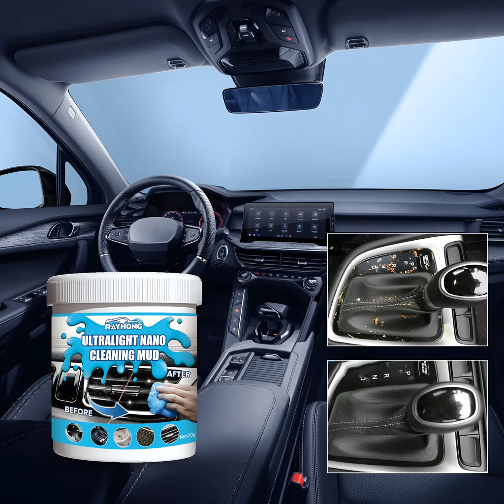 Car cleaning soft gel adhesive remover measuring 6.2x5.7cm for interior gap dust removal
