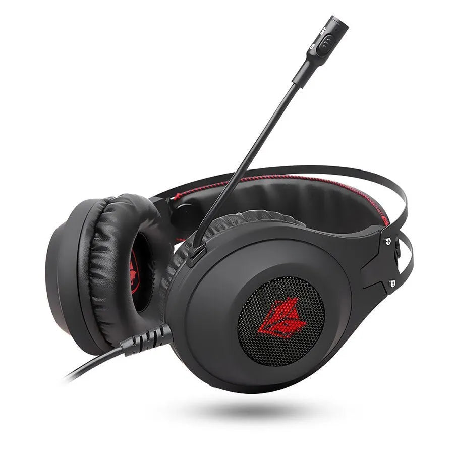 Black NUBWO N2 over-ear gaming headset with microphone and 3.5mm cable