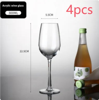 Clear plastic wine bottle with modern design in 550ml capacity for catering or home use