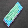 Poker keycap set for 60% mechanical keyboard with black PS/2 wired connection and five style options