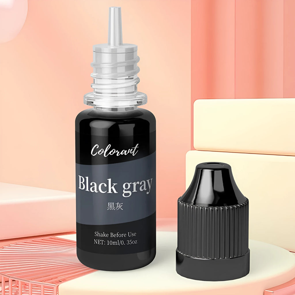 30 colour candle and soap dye pigment concentrate in 10ml bottles with needle-drip application