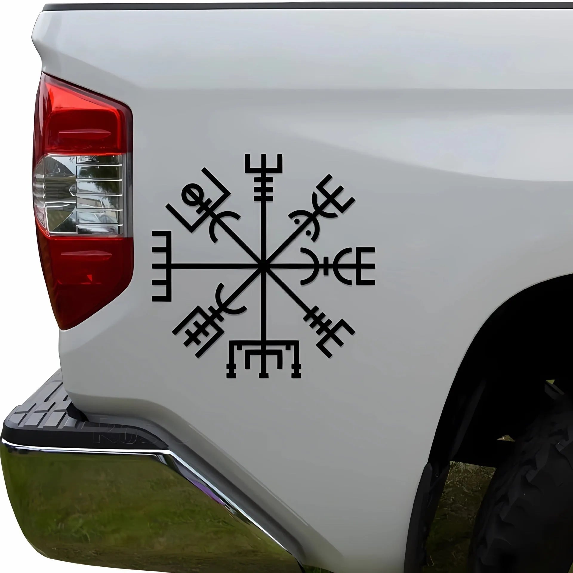 Square 13x13 cm vegetarian notebook design car sticker decal