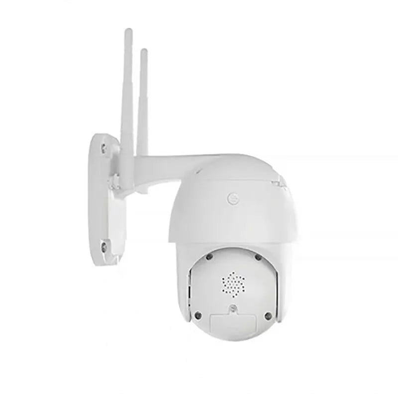 White HD panoramic dome network camera with 3MP resolution and wide angle lens for indoor outdoor surveillance