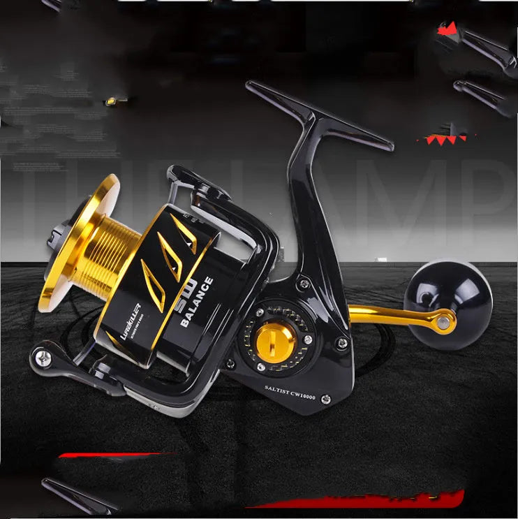 Metal boat spinning fishing reel CW5000 high speed ratio option for saltwater trolling