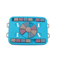 Blue PP educational dog toy for pets, single piece for foraging and boredom relief