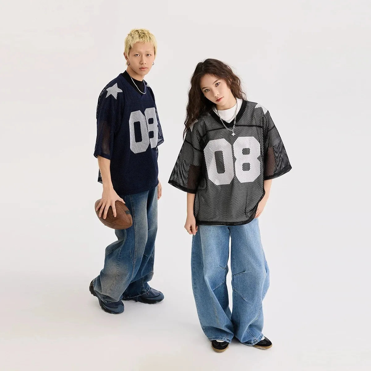Black half sleeve shirt with loose fit and letter pattern design in polyester fabric