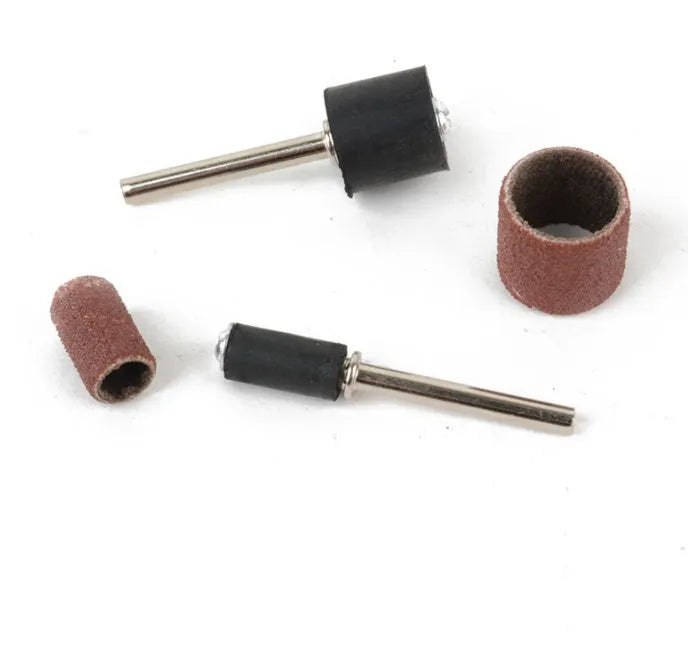 150-piece electric grinder accessory combo set with sandpaper rings and multiple material tools