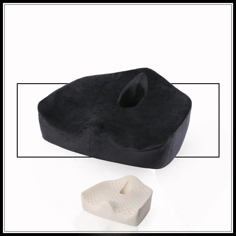 Natural latex cushion solid colour small size 46x40x19x13cm for adults under 80kg black grey