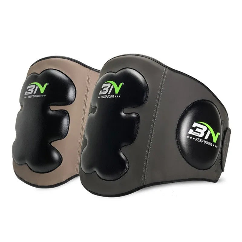 Dark grey Sanda boxing chest protector target for waist protection during martial arts training