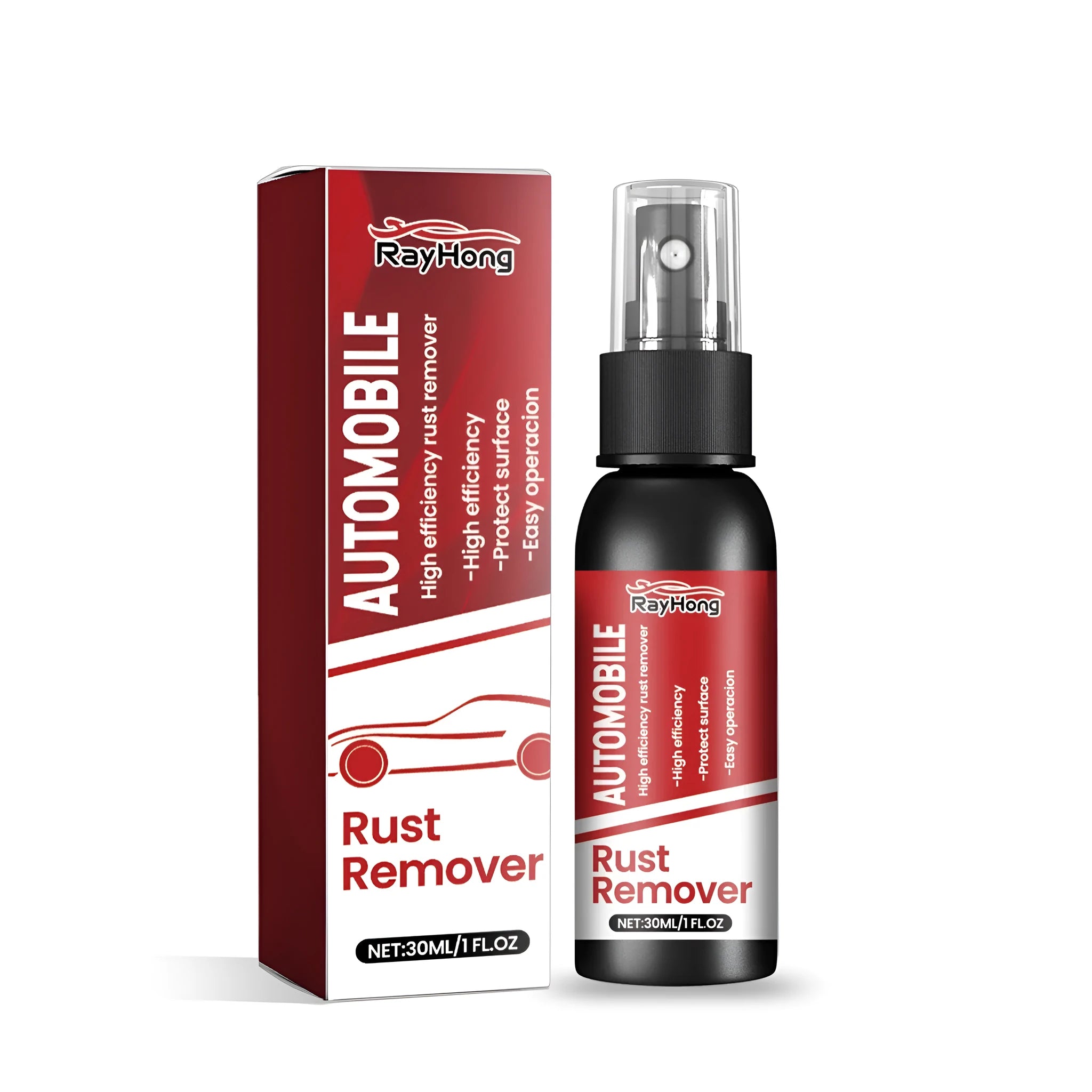 100ml automobile rust remover spray bottle with citric acid formula for vehicle maintenance