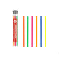Pack of six 4.0mm colour lead mechanical drawing pencils in a plastic barrel, showing yellow, blue, and green examples.