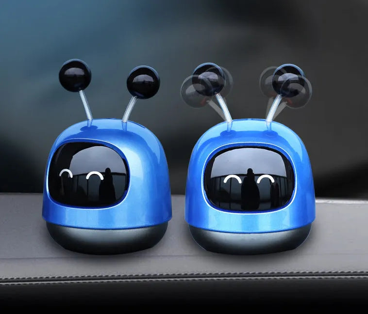 Robot car design car vent aromatherapy ornament with 40ml gel capacity