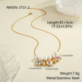 Vintage sunflower flower pendant stainless steel necklace with 18K gold electroplated finish for women