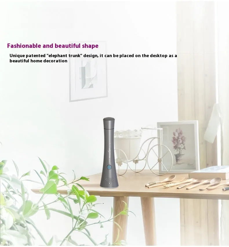 Black aluminium UV flashlight for detecting pet urine stains and insects on carpet.