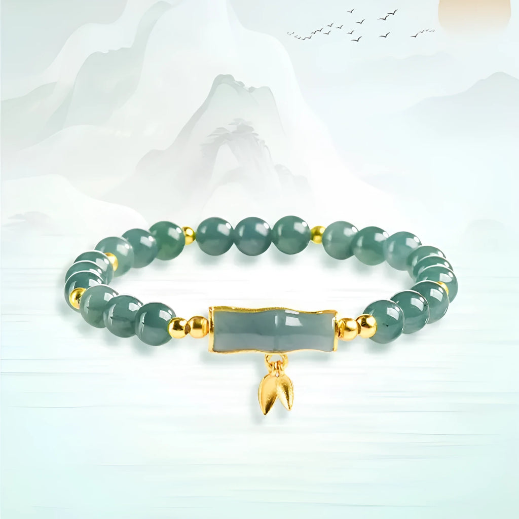 S925 sterling silver women's bracelet with blue round beads and high-rise modelling