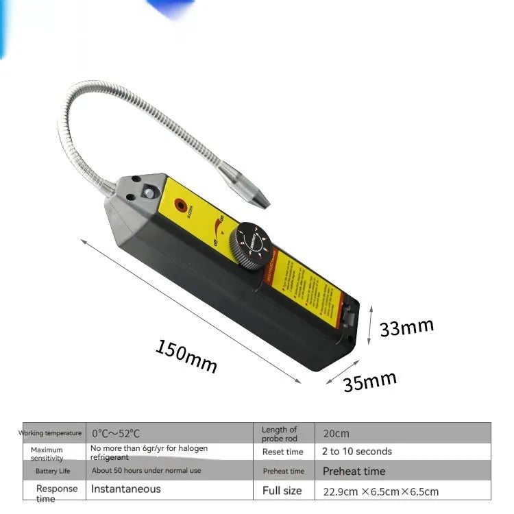 WJL-6000 halogen electronic leak detector with 20cm probe for automotive air conditioning refrigerant gas leaks