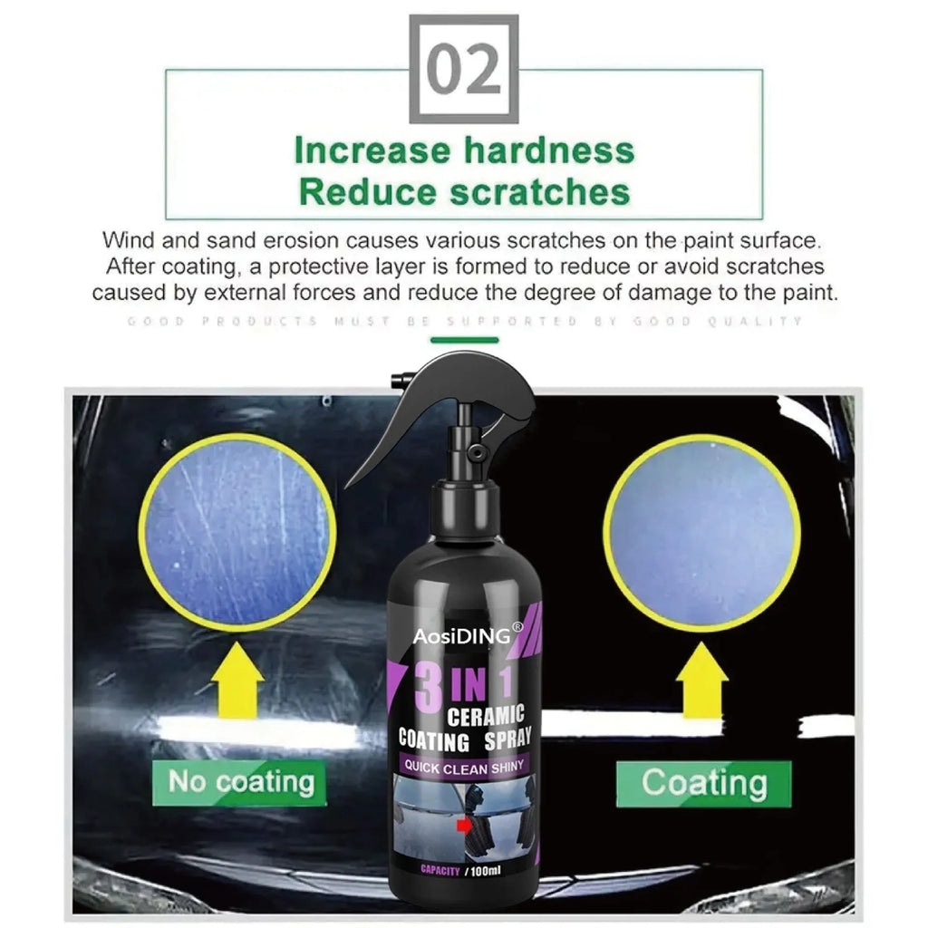 AosiDING 100ml three-in-one ceramic coating car paint protection set with applicator