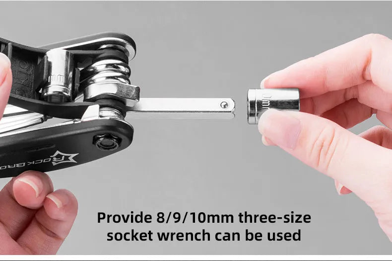 Bicycle puncture repair kit with maintenance tools in a frame-mounted storage set for the upper tube