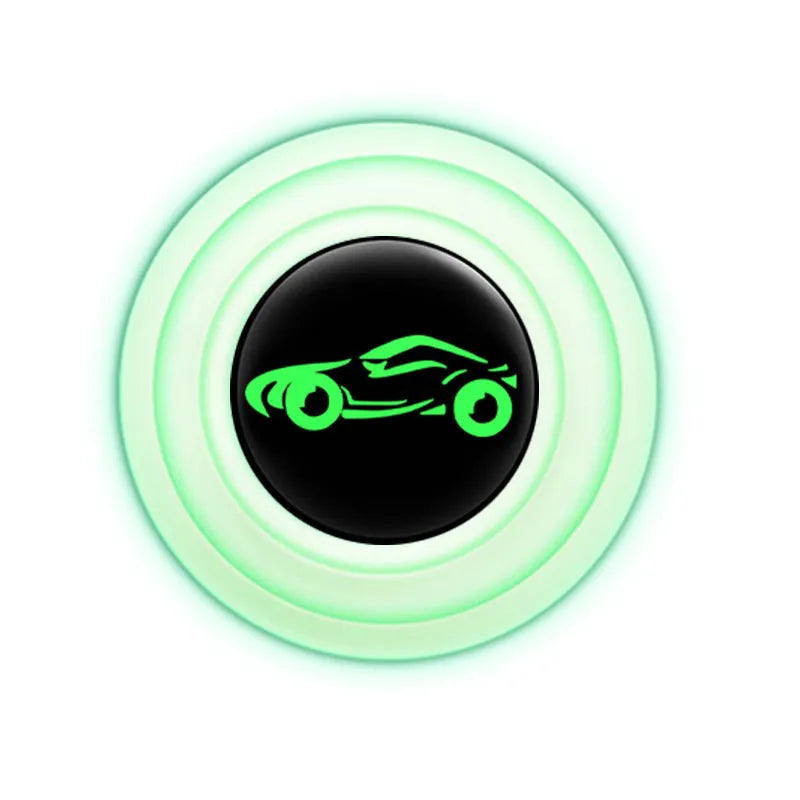 Black and luminous silicone car door shock protectors for anti-collision and soundproofing.