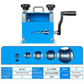 SD-017 manual handheld wire stripping machine shown from the side.