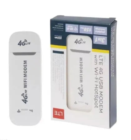 White 4G mobile USB router with USB interface for desktop notebook tablet support