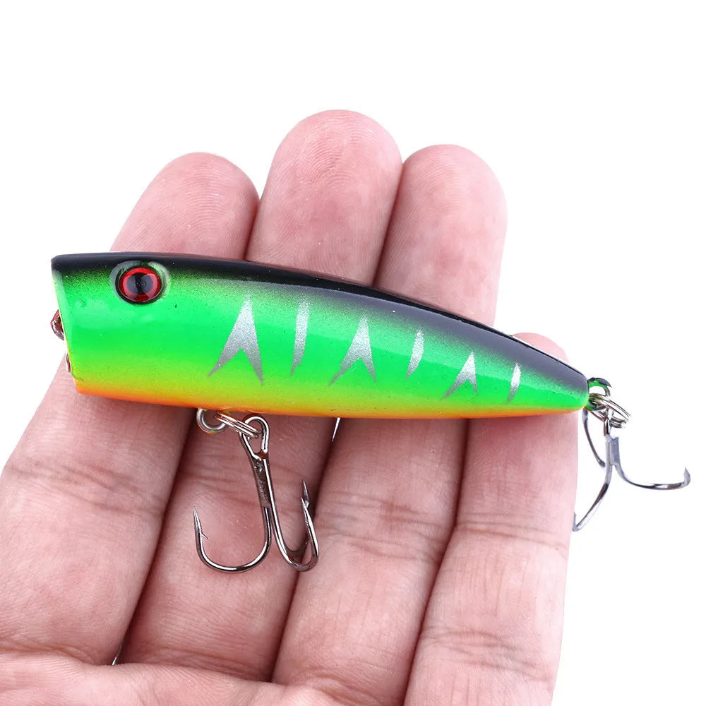 Pack of 5 freshwater fishing embryonic baits in ABS plastic, 7cm long with 9g weight and 6# hook