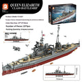 Battleship military building blocks model assembly toy in colour FC4207 with plastic small particle blocks