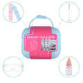 5-piece portable anti-epidemic door disinfection tool set with glasses, spray bottle, disinfectant container, storage box