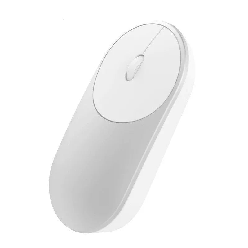 Wireless Bluetooth mouse in black or white colours showing laptop connectivity and 1200dpi optical sensor