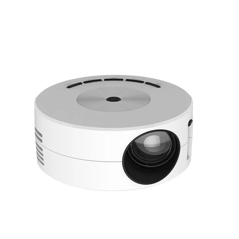 Portable wired same-screen projector for mobile phones in black and white