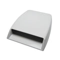 ABS plastic car decoration simulation vent in black, white or silver colours showing dimensions